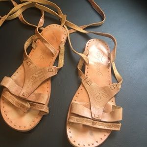 Free People lace up sandals
